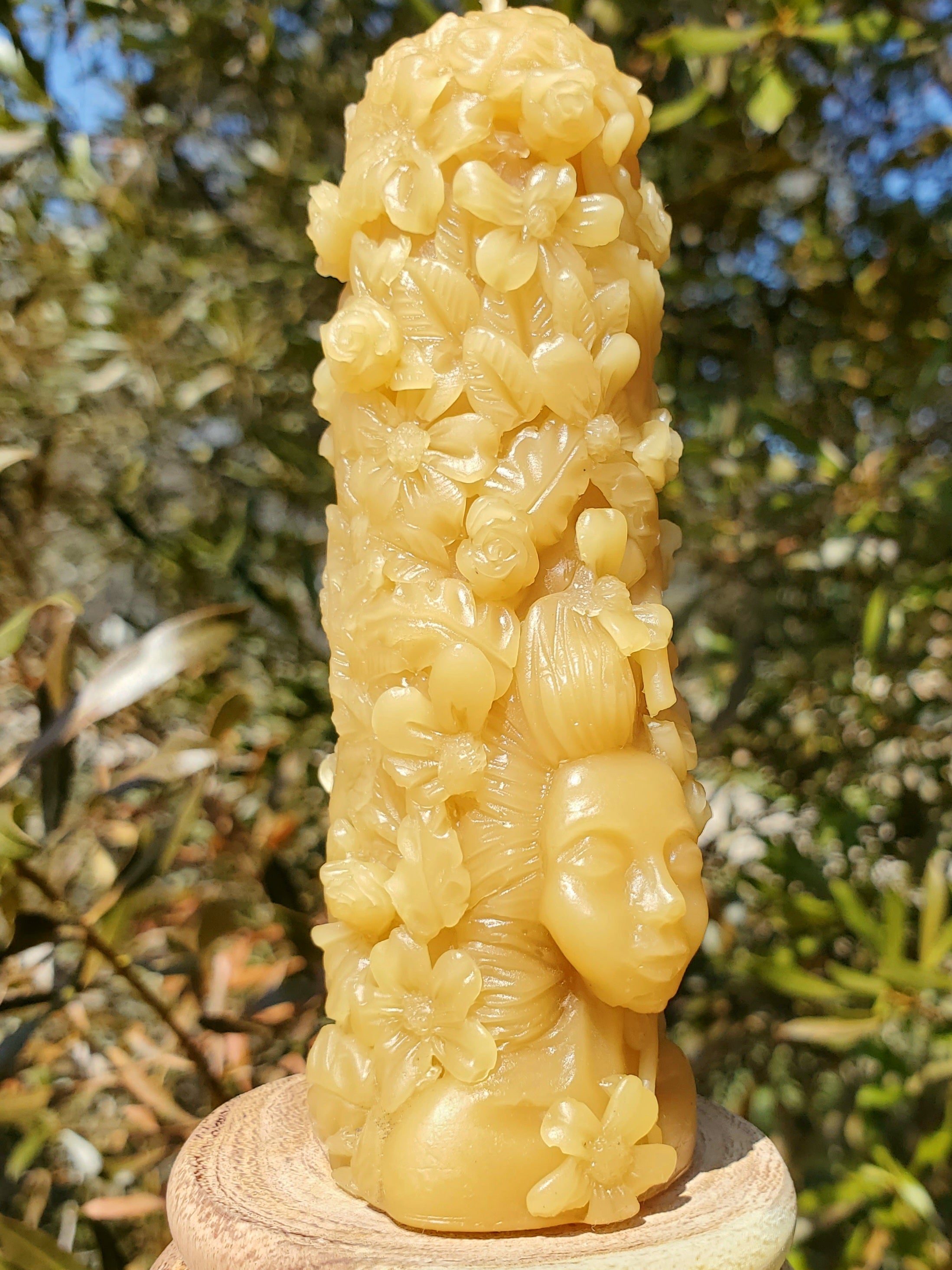 Beeswax Candle Goddess of Spring